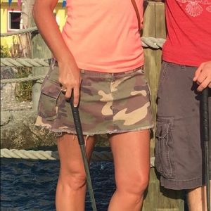 Camo Mini Skirt